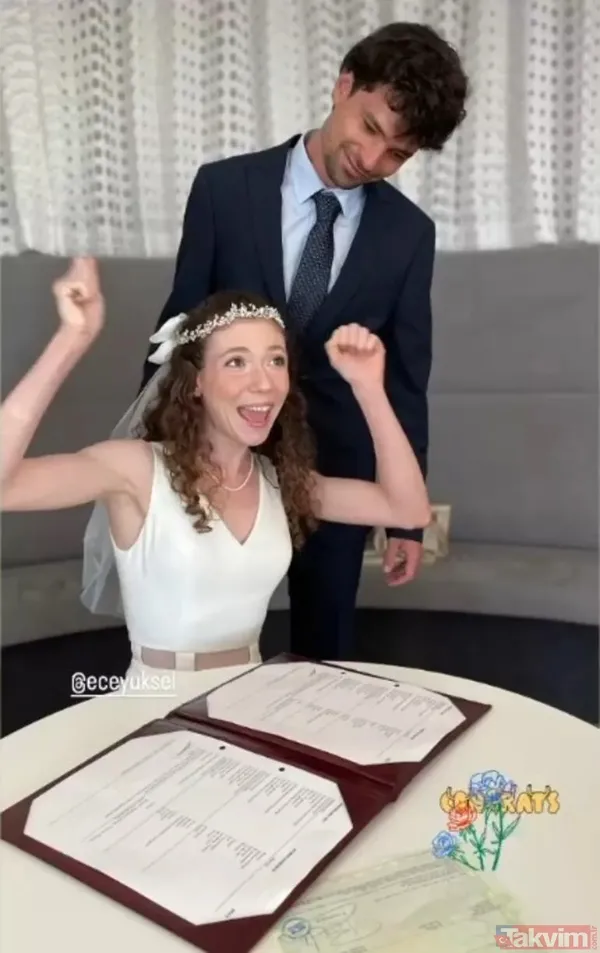 Çocukluk aşkıyla dünya evine girdi! 'Biz bugün evlendik...' Yargı dizisinin İncisi Ece Yüksel'den sessiz sedasız evliler kervanına katıldı! - 3