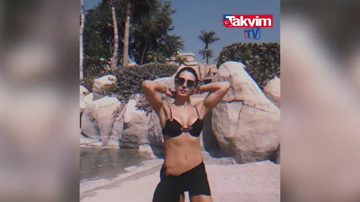 Aslışah Alkoçlar'dan karın kası şovu!