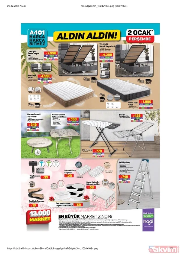 A101 28 Aralık-3 Ocak İNDİRİMİ! Bu hafta A101'de hangi ürünler var? - 2