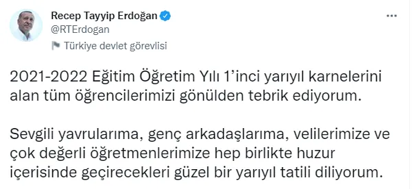 baskan-erdogandan-ogrencilere-karne-tebrigi-guzel-bir-yariyil-tatili-diliyorum-1642793496831.png Başkan Erdoğan'dan öğrencilere 'karne' tebriği: Güzel bir yarıyıl tatili diliyorum-1