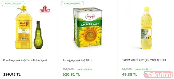 Turyağ Ayçiçek Yağı Teneke 18 Lt 620,91 Tl