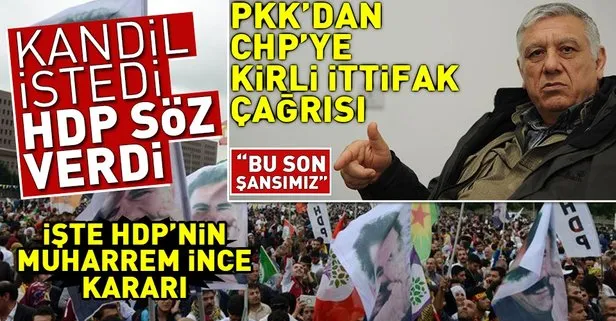 Kandil istedi HDP söz verdi! İşte HDP’nin Muharrem İnce kararı