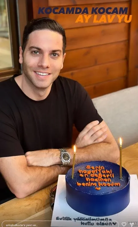 1675632576907.jpg Aslışah Alkoçlar'dan biricik eşi Kaan Demirağ'a esprili kutlama: Senin hayattaki en değerli hazinen benim koçum-1