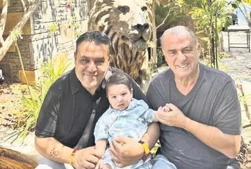Ünlü iş adamı Dinçer Azaphan Fatih Terim'in evine gitti