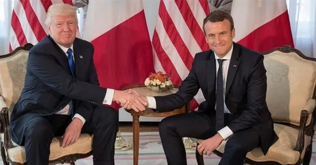 Trump, Macron ile Suriye'yi görüştü