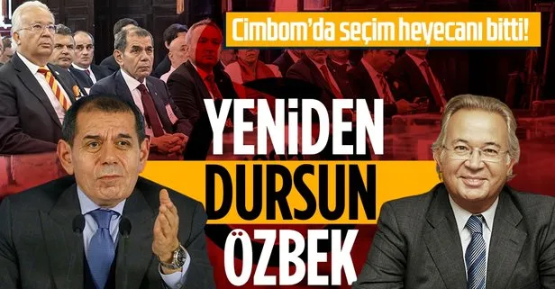 Son dakika: Galatasaray tarihi başkanlık seçimi! Yeni başkanlığa Dursun Özbek seçildi