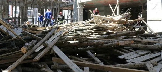 Samsun’da cami inşaatı çöktü!