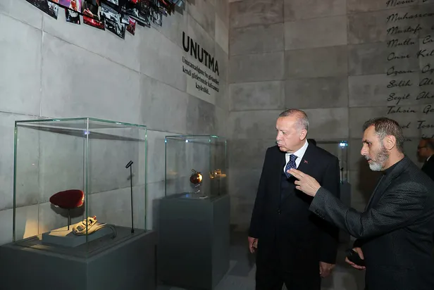 Başkan Erdoğan 15 Temmuz Şehitler Müzesi'ni ziyaret etti-2