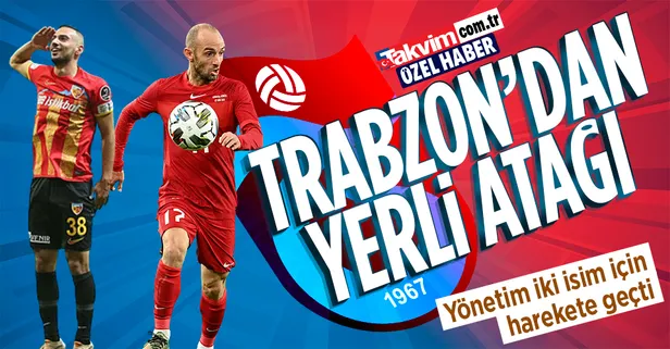 Trabzonspor'un Ocak ayındaki ilk hedefi yerli oyuncular! Yönetim 2 isim için düğmeye bastı