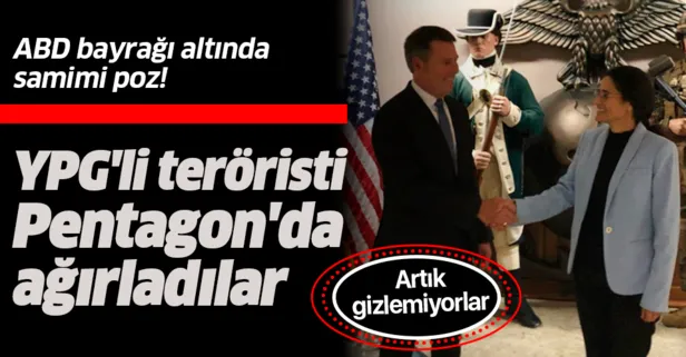 ABD’de bir skandal buluşma daha! YPG’li terörist İlham Ahmed’i Pentagon’da ağırladılar