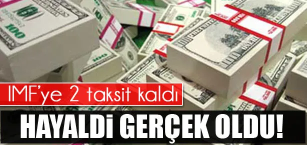 IMF’ye iki taksit kaldı
