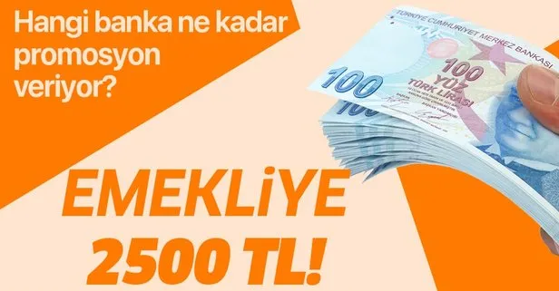 Emekliye 2.550 TL promosyon fırsatı! Hangi banka ne kadar veriyor? İşte detaylar...