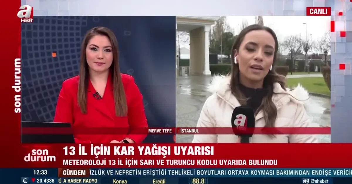 Meteorolojiden 13 il için kar yağışı uyarısı