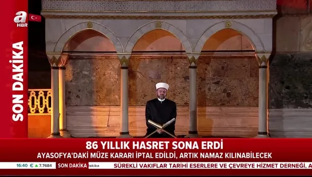 İstanbul’un fethinin 567. yıl dönümünde Fetih Suresi okunmuştu... Ayasofya ibadete açılıyor!