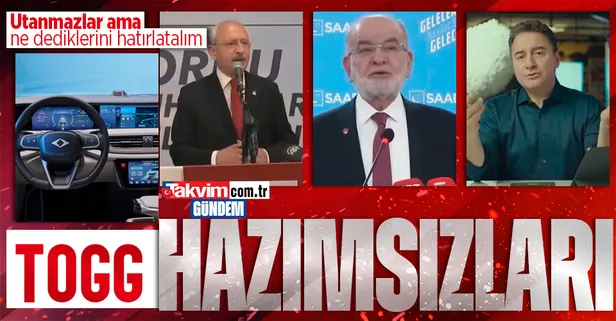 Togg hazımsızları şimdi ne diyecek? Başkan Erdoğan Meclis'te izletti: Kemal Kılıçdaroğlu, Ali Babacan, Temel Karamollaoğlu...