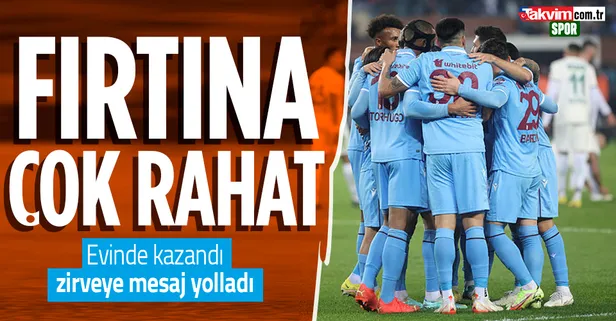 Fırtına evinde çok rahat! Trabzonspor 3 - 0 Giresunspor MAÇ SONUCU