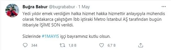 CHP'li İBB'nin partizanlıkla yaptığı işçi kıyımı sürüyor! 7 yıllık çalışanı bir paylaşımla işten attılar-2