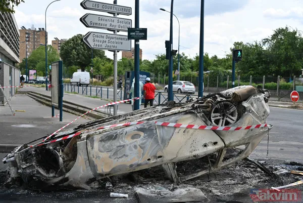 Fransa alev alev! 17 yaşındaki çocuğun polis tarafından öldürülmesi ülkeyi karıştırdı: Macron geri adım atmıyor - 37