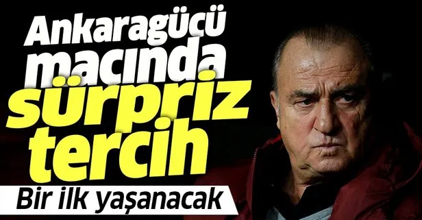 Fatih Terim’den Galatasaray-Ankaragücü maçında sürpriz karar! İlk kez sahaya sürecek