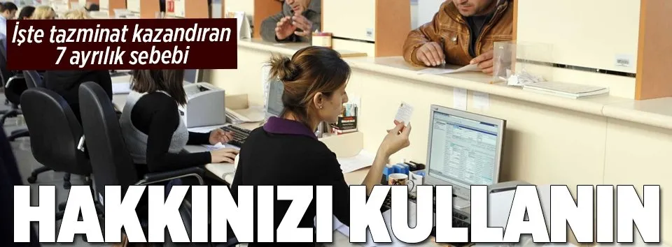 İstifa edene tazminat