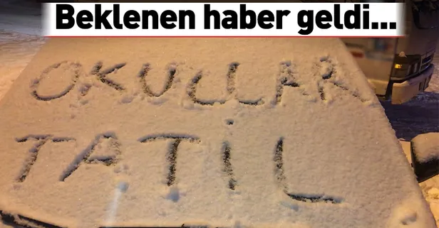 Son dakika: Birçok ilde kar tatili var! Bugün hangi illerde okullar tatil?