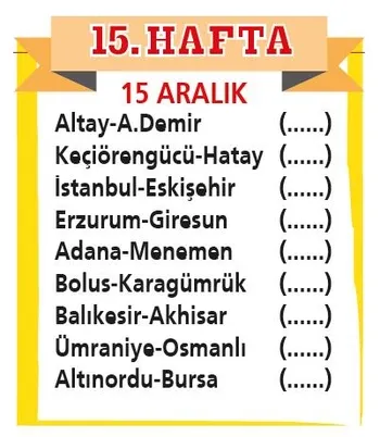 Süper Lig’in ardından 1. Lig’de de fikstür çekimi yapıldı-16