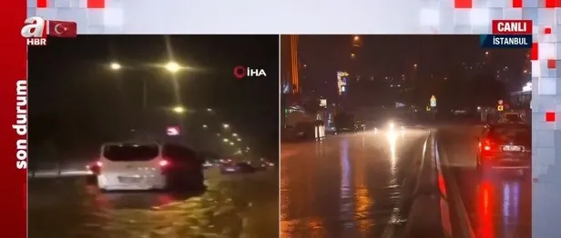 İstanbul'da aniden bastıran sağanak yağış bir çok yerde hayatı felç etti-8
