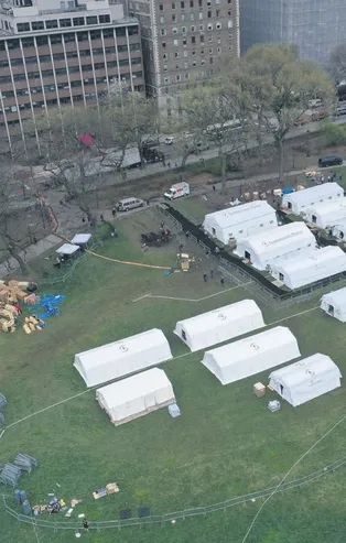 New York'taki Central Park sahra hastanesi oldu