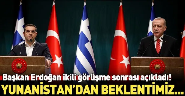 Son dakika: Başkan Erdoğan ve Çipras'tan ortak basın toplantısı