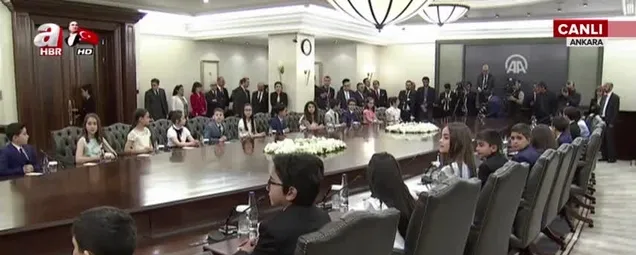 Başbakan Yıldırım Çankayada çocukları ağırladı