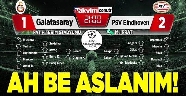 Galatasaray Şampiyonlar Ligi’ne veda etti