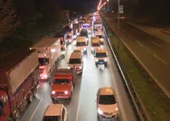 Yasağın ardından o bölgede kilometrelerce kuyruk oluştu