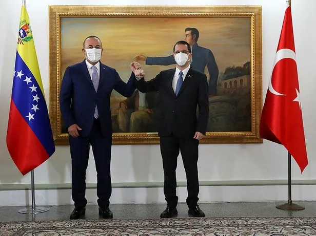 Dışişleri Bakanı Mevlüt Çavuşoğlu Venezuela Dışişleri Bakanı Jorge Arreaza ile görüştü-2