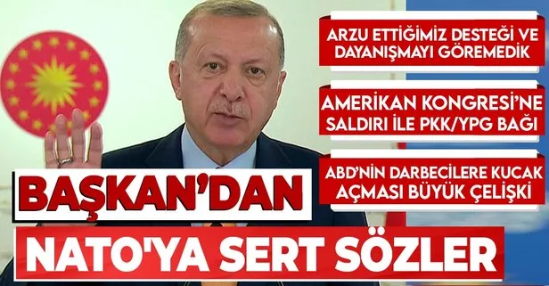 Son dakika: Başkan Erdoğan TASC kanalı için gönderdiği video mesajda NATO’ya sert sözlerle yüklendi