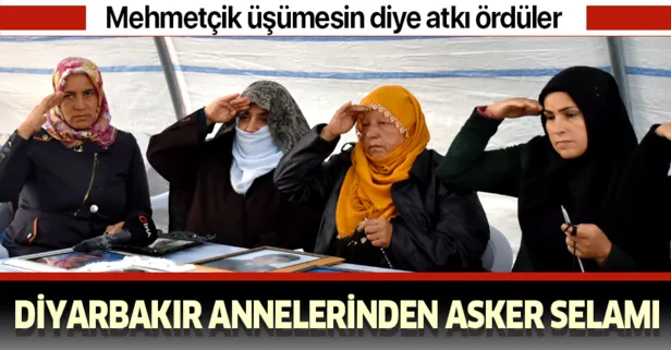 Diyarbakır anneleri Mehmetçik için atkı ördü
