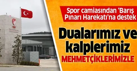 Spor camiasından "Barış Pınarı Harekatı"na destek