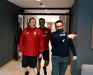 Sergen Yalçın Beşiktaşın başında ilk antrenmanına çıktı
