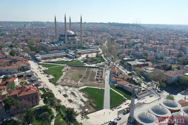Mimar Sinan'ın ustalık eseri Selimiye Camisi'nin tüm ihtişamı meydan projesiyle ortaya çıktı - 18