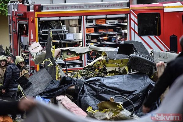 İstanbul Sancaktepe'de düşen askeri helikopterden ilk görüntüler - 12