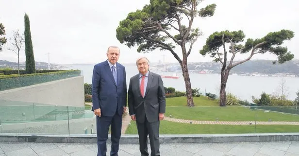 İstanbul’da BM zirvesi | Başkan Erdoğan BM Genel Sekreteri Antonio Guterres’i kabul etti