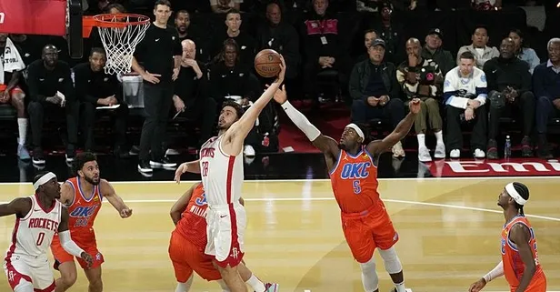 Alperen mağlubiyete yetmedi! Oklahoma City Thunder, Houston Rockets’ı farklı yendi