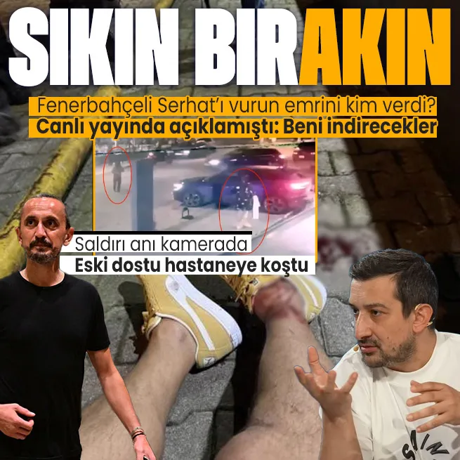 Son yayınında Adam tuttular beni indirecekler diyen Fenerbahçeli Serhat Akına silahlı saldırı! Görüntüler ortaya çıktı