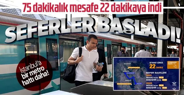 İstanbul’a bir metro hattı daha! Halkalı - Bahçeşehir banliyö hattı hizmete girdi