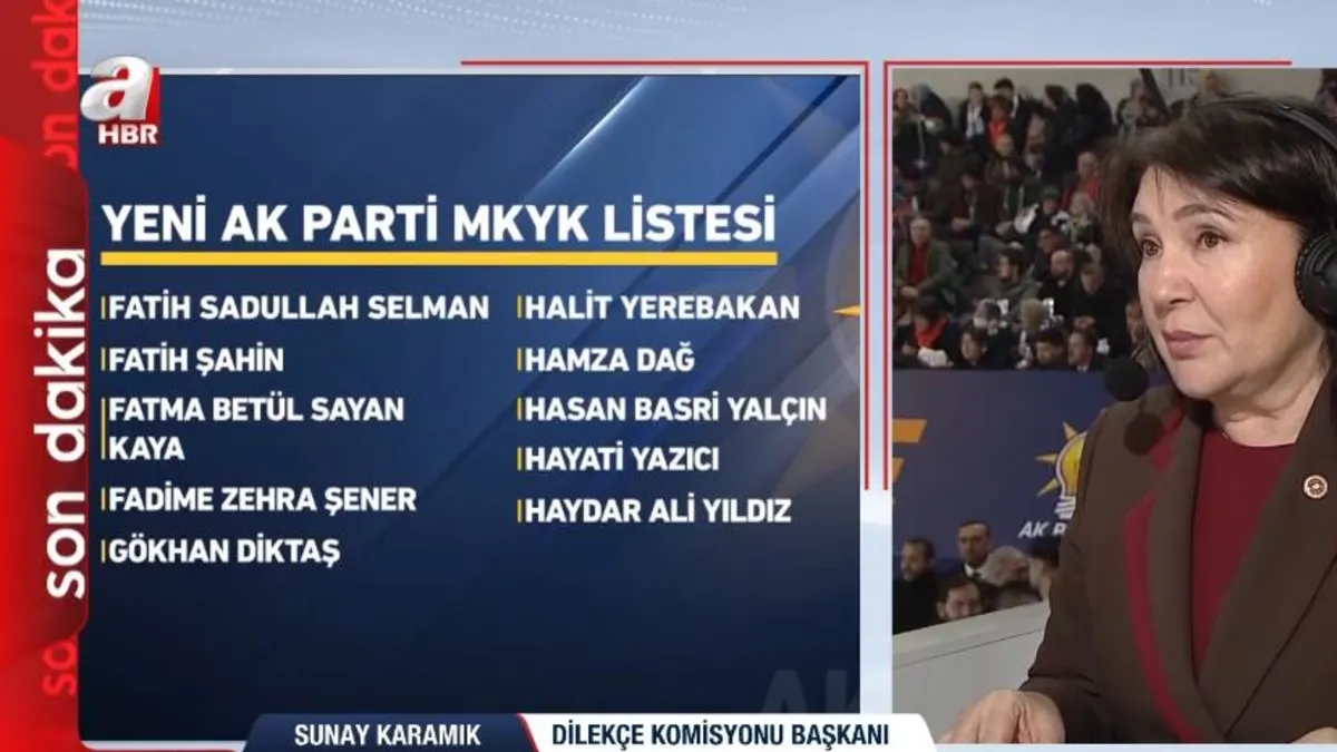 AK Parti MKYK üyelerinin isimleri belli oldu