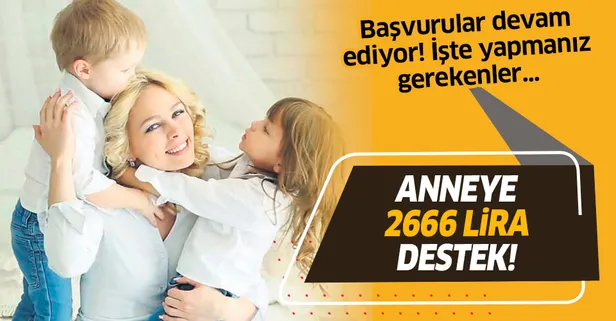 Başvurular sürüyor! Anneye 2.666 TL bakıcı desteği