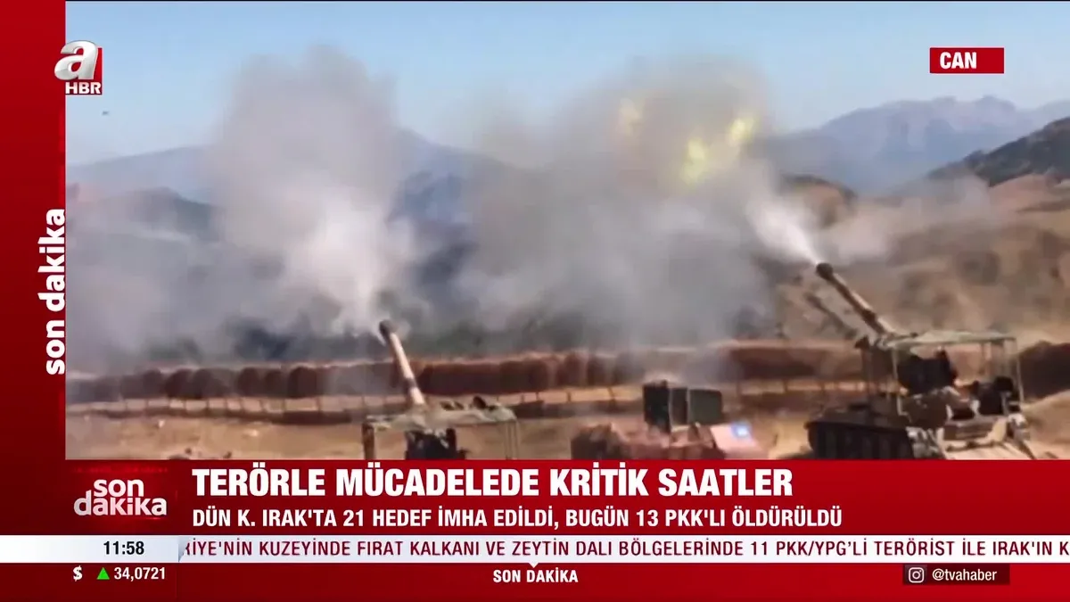 13 PKK'lı etkisiz hale getirildi!