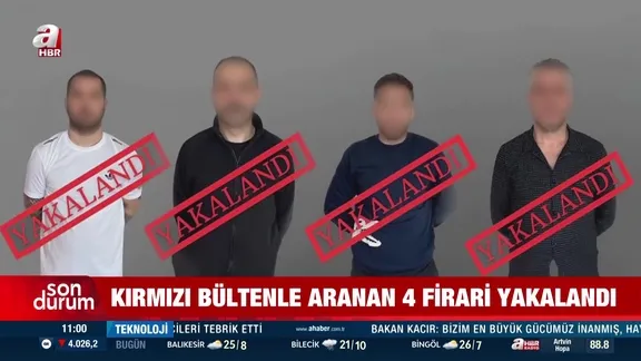 Kırmızı bültenle aranan 4 firari yakalandı!