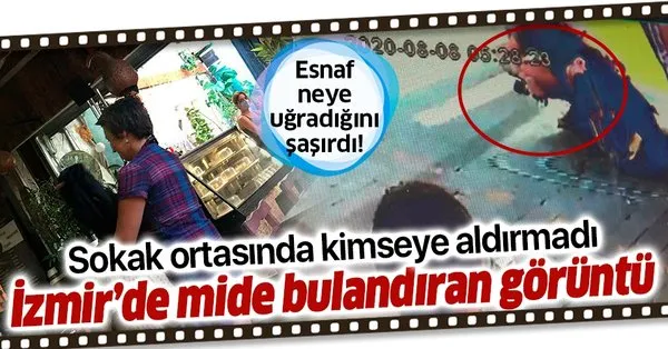 Son Dakika Izmir De Sokak Ortasinda Mide Bulandiran Goruntu Tuvaletini Yapan Kadin Guvenlik Kamerasinda Takvim