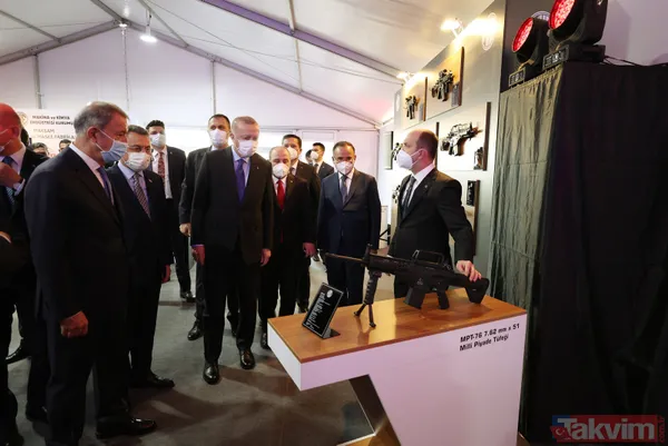 Başkan Erdoğan, Barutsan Roket ve Patlayıcı Fabrikası'nda yerli ve milli silah ve mühimmatları inceledi! - 25