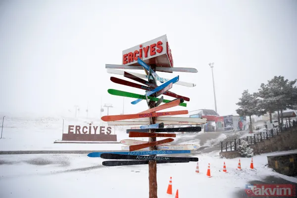 Kayak sezonu ne zaman açılıyor? Erciyes Kayak Merkezi'ne kar yağdı - 16